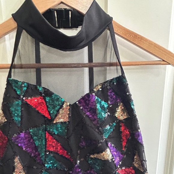 Like new XL girl’s 3 piece dance costume. Halter  leotard with  short & 2 skirts - Picture 3 of 16